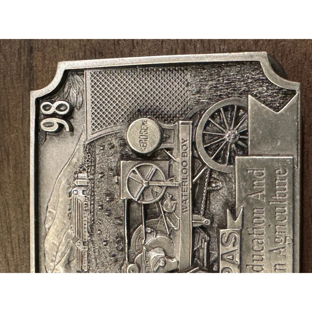 Vintage 1998‎ PAS Belt Buckle John Deere Licensed 1 of 500 Waterloo Boy Tractor